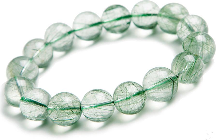 Vòng Tay Thạch Anh Tóc Xanh Tự Nhiên 12mm