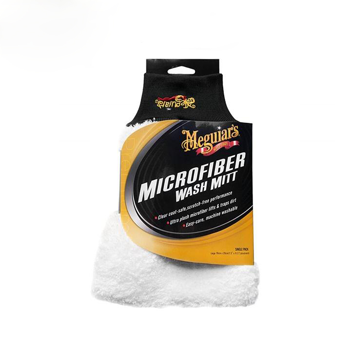 Meguiar's Găng tay rửa xe hở ngón, siêu dày - Microfiber Wash Mitt - X3002 EU