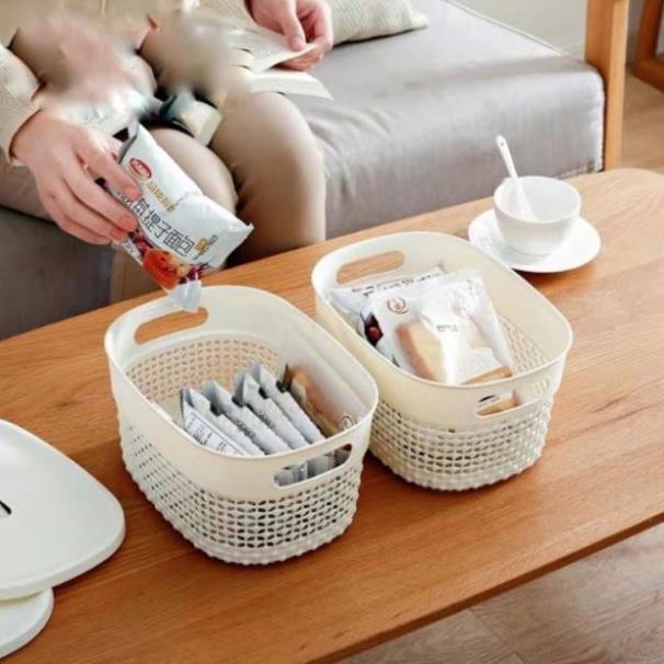 Rổ đựng đồ có nắp phong cách Hàn quốc cao cấp