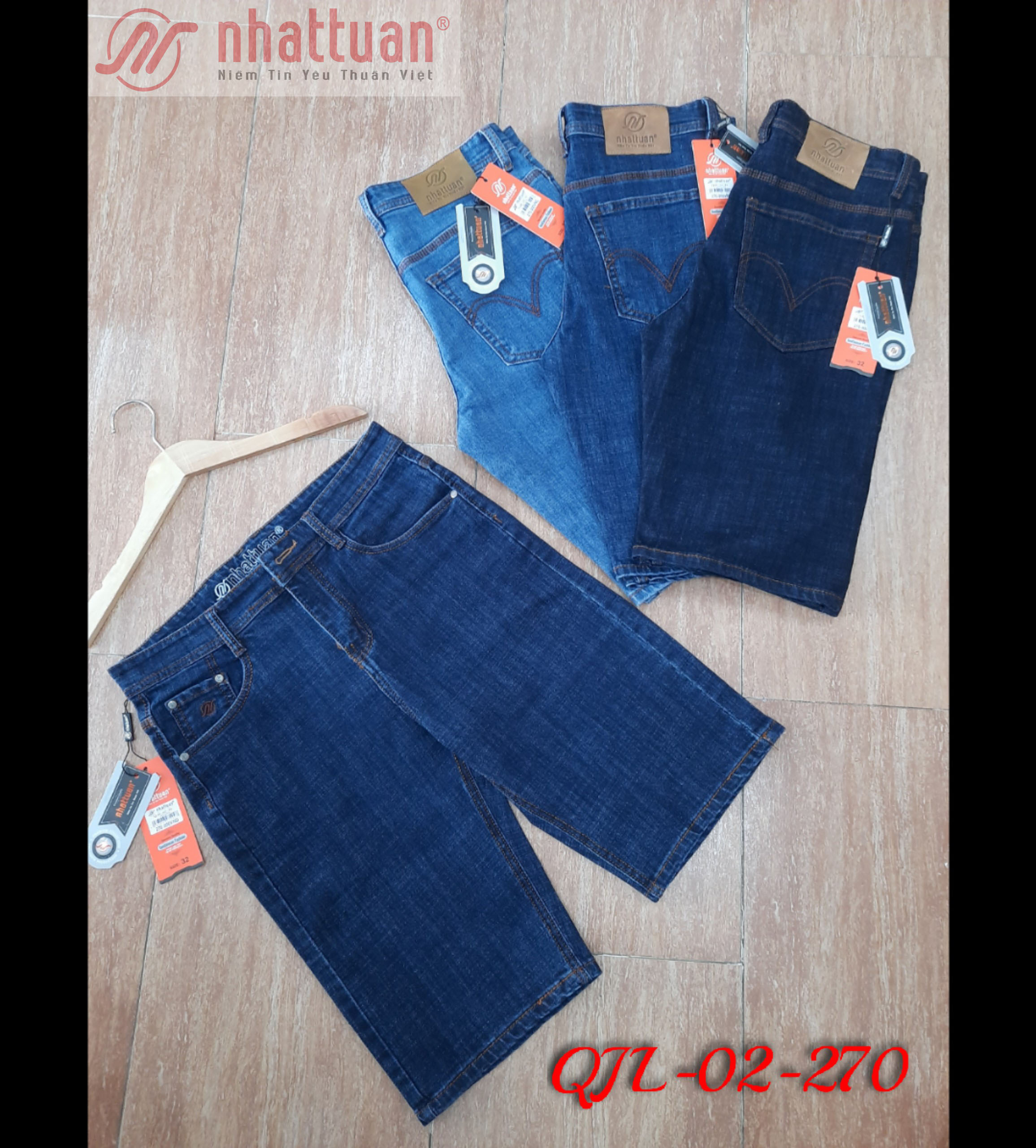 Quần short jean thời trang nam NATA của Nhật Tuấn