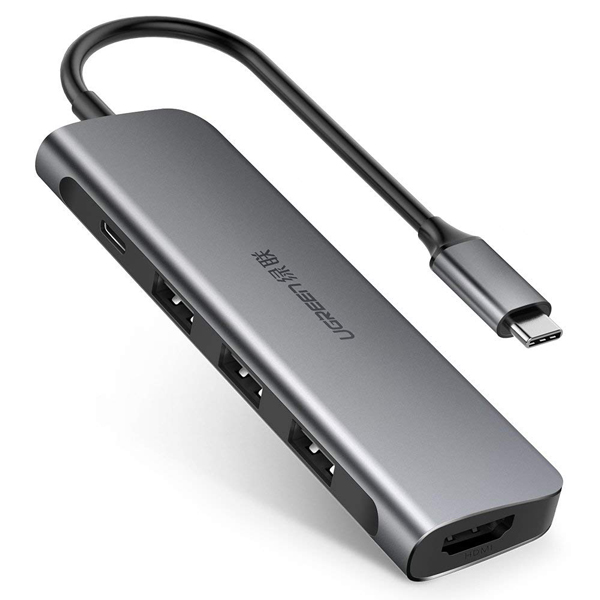 Thiết bị mở rộng USB type C sang HDMI/Hub USB 3.0 hỗ trợ sạc USB-C Ugreen 50209 - Hàng chính hãng