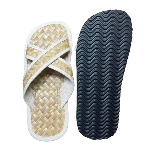 Dép cỏ bàng viền trắng Hương Quế – DCQ-102