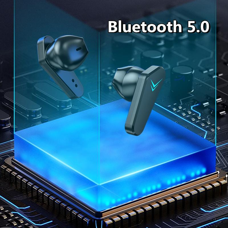 2021 Mới TWS Bluetooth Tai Nghe Chụp Tai Chơi Game Stereo Thể Thao Chống Thấm Nước Loại Bỏ Tiếng Ồn Game Thủ Không Dây Tai Nghe Có Mic