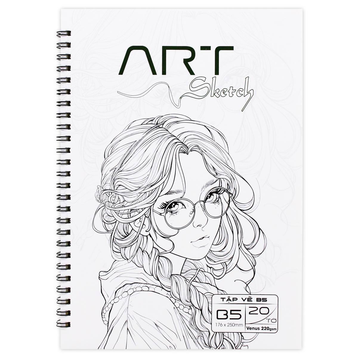 Tập Vẽ Lò Xo Art Sketch B5 - 40 Trang 220 - The Sun 03