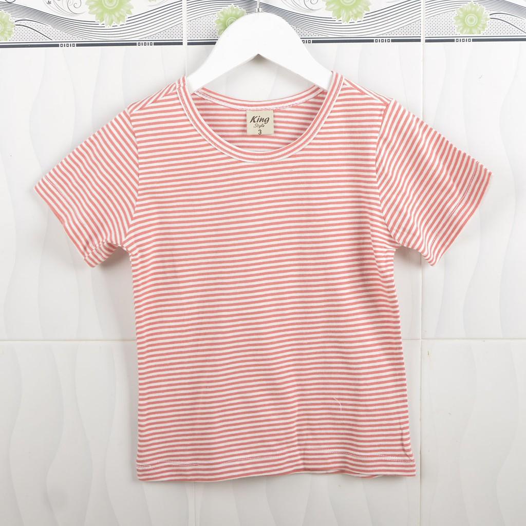 Áo thun sọc bé trai 100% cotton mềm, mịn