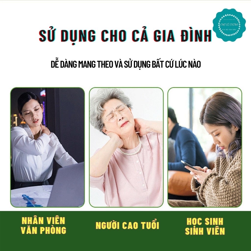 Combo  hộp 12 miếng dán ngải cứu ,miếng dán  giảm đau mỏi vai gáy ,thắt lưng rất hợp với người văn phòng , đi tàu xe, vận động nhiều nhỏ gọn rất tiện lợi