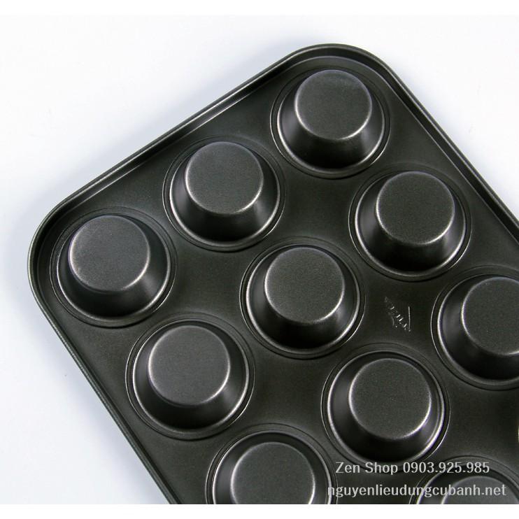 KHUÔN CHỐNG DÍNH CUPCAKE 12 Ô MINI