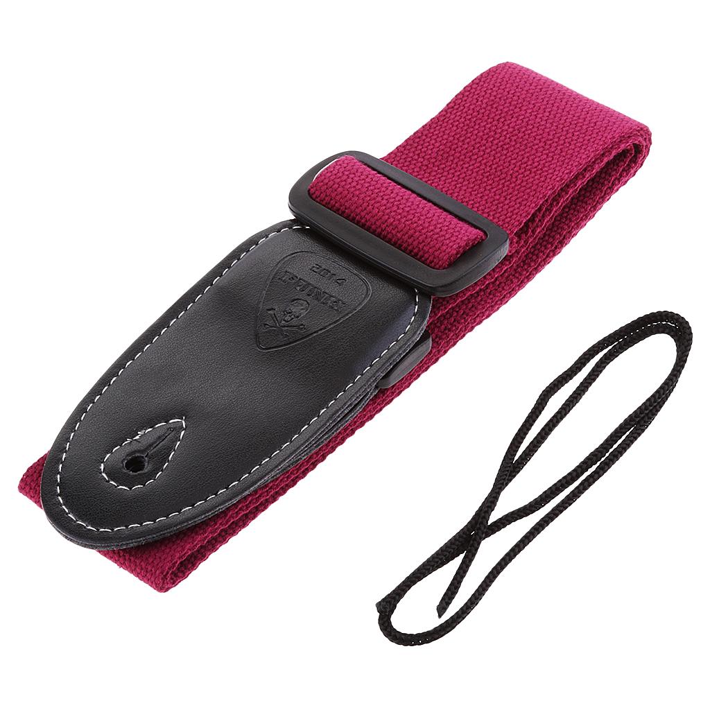Portable Adjustable Guitar Strap with PU Leather Ends for Folk/Classical/Electric Guitar Bass Accessory Parts