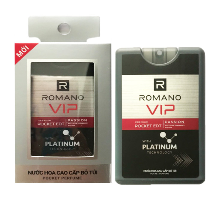 Combo 3 Chai Nước Hoa Bỏ Túi Romano Vip Passion 18ml