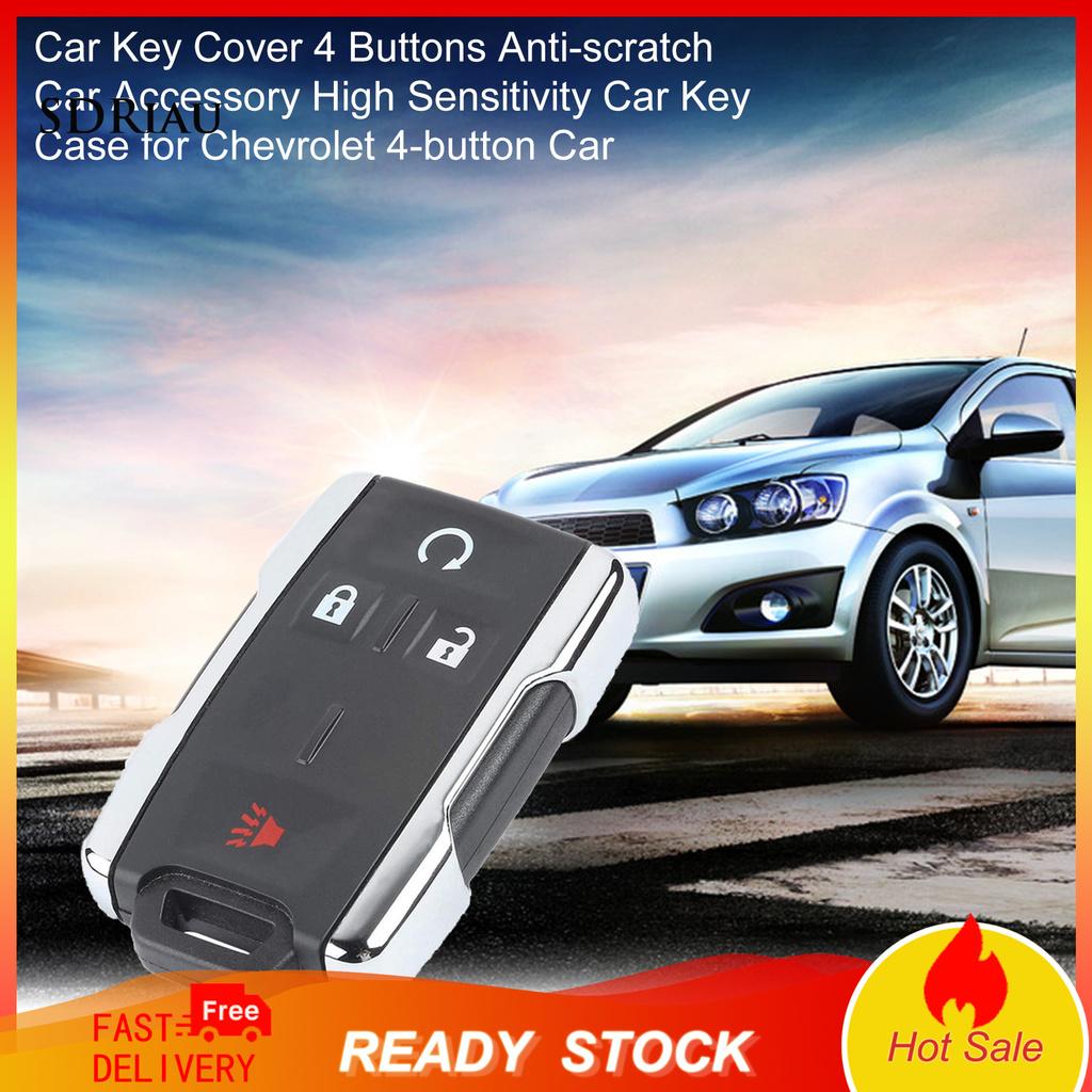 Vỏ Chìa Khóa 4 Nút Chống Trầy Cho Xe Hơi Chevrolet 4-tex