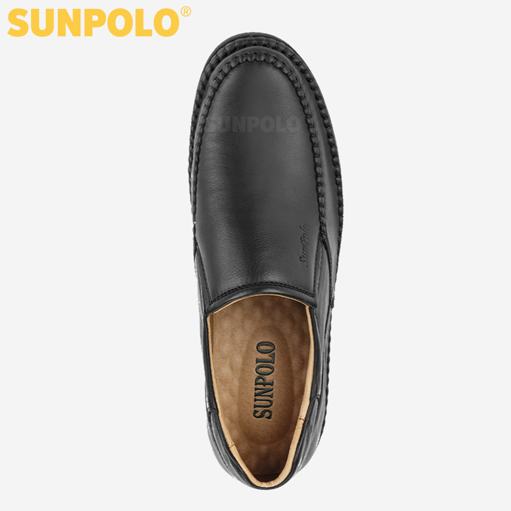 Giày Mọi Nam Da Bò Cao Cấp SUNPOLO LSU015 Lịch lãm