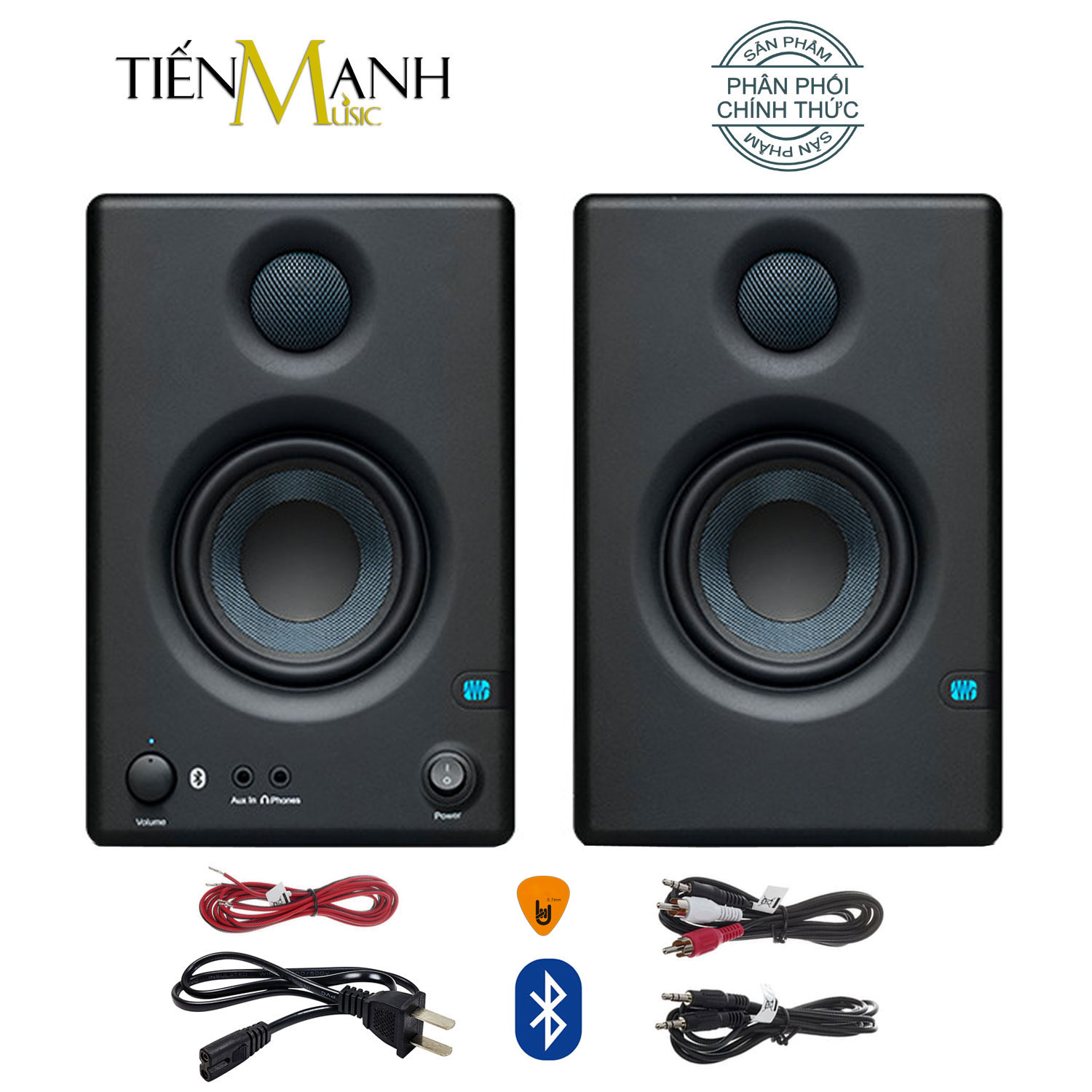 [Một Cặp, Bluetooth] Presonus E3.5 BT Loa Kiểm Âm Nghe Nhạc Eris Powered Studio Monitor Speaker E35 BT Pair Hàng Chính Hãng - Kèm Móng Gẩy DreamMaker