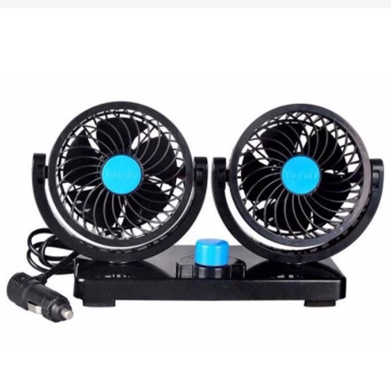 Quạt mini 12v dùng cho xe ô tô, xe hơi có thể xoay 360
