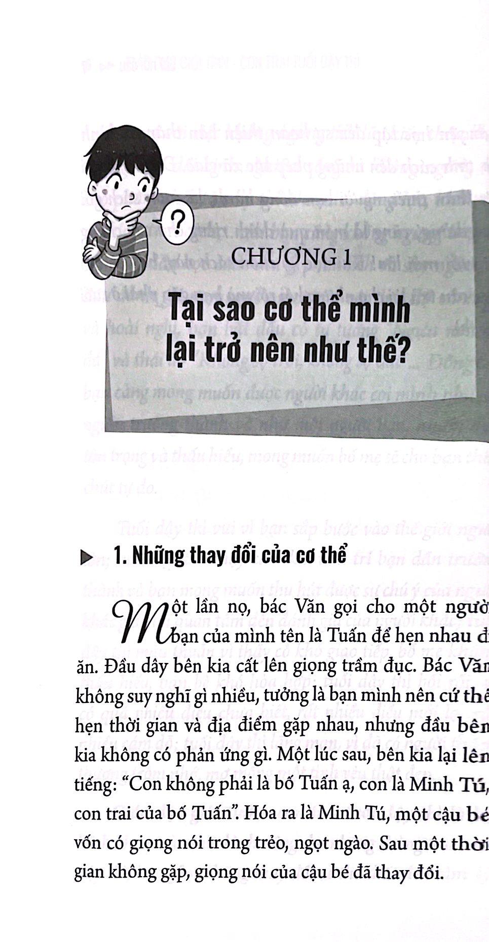 Giáo Dục Giới Tính - Con Trai Tuổi Dậy Thì