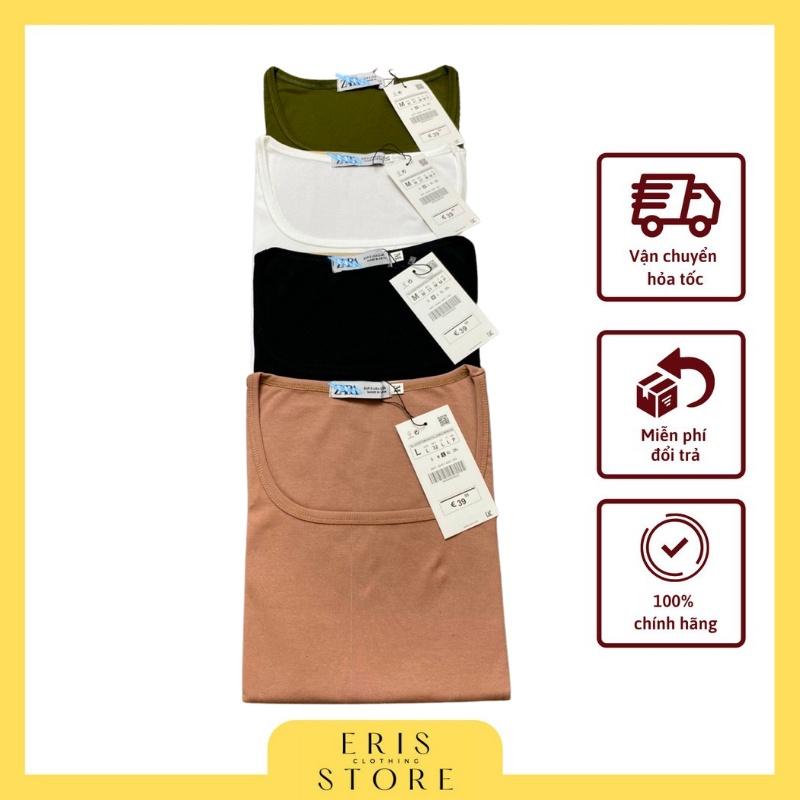 Áo croptop dài tay cổ vuông ERIS siêu chất