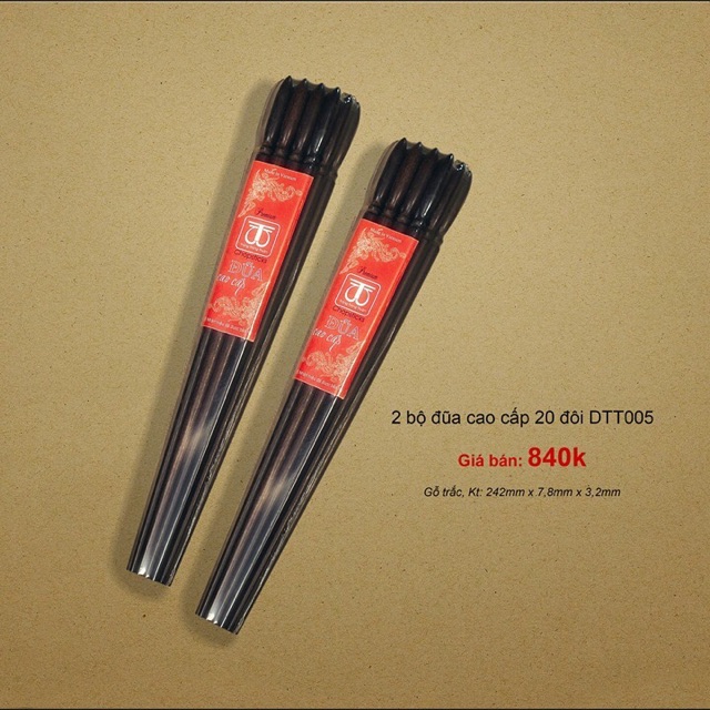 COMBO 4 BỘ 40 ĐÔI NỤ LAN TIÊN ĐŨA ĂN CAO CẤP ĐŨA ĐẸP ĐŨA SẠCH GỖ TRẮC