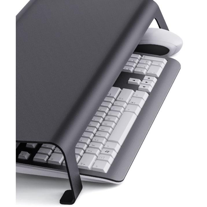 Kệ Kê Màn Hình Máy Tính PC, Kê iMac P23 Nhôm Nguyên Khối Cao Cấp Để Bàn Nâng Chỉnh Độ Cao Đặt Bàn Làm Việc Sang Trọng