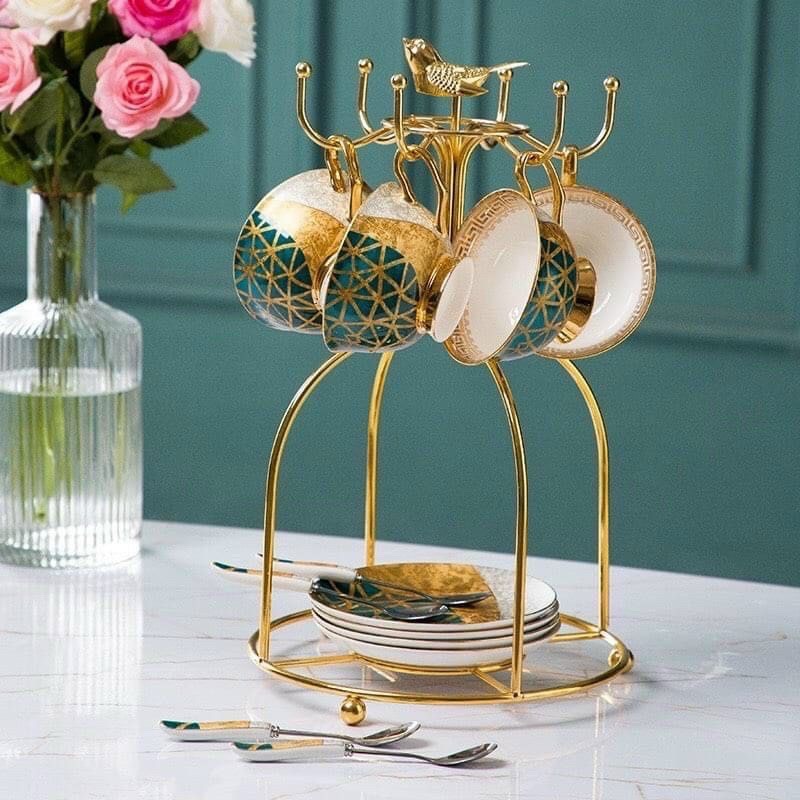 Bộ uống CAPHE 20 chi tiết bằng gốm sứ cao cấp