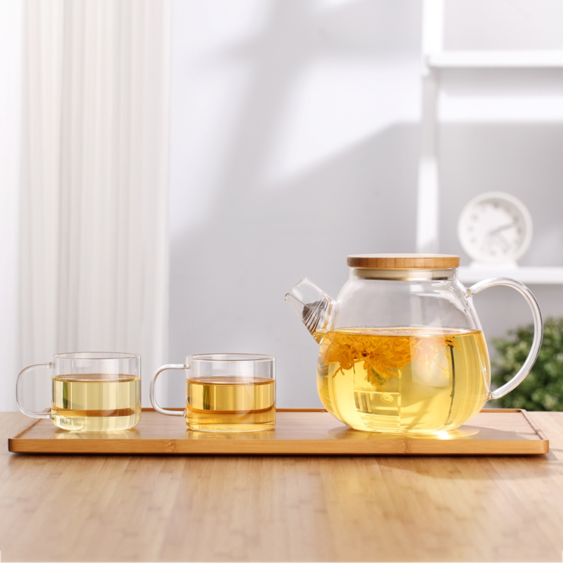 Bình lọc trà thủy tinh chịu nhiệt 900mL S099
