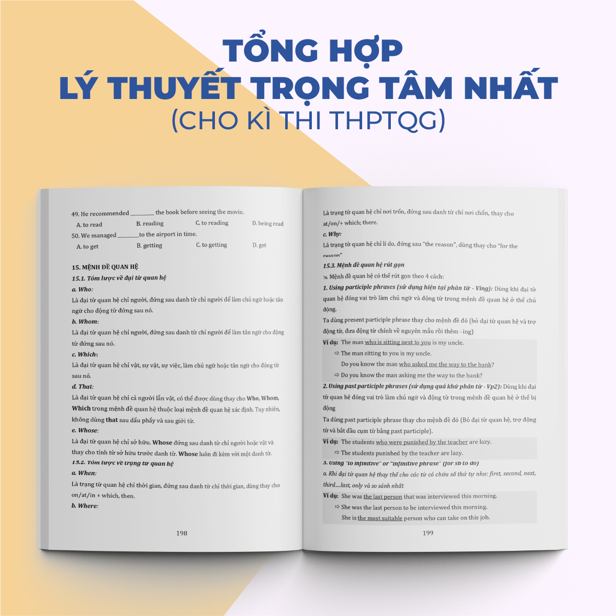 Sách trọng tâm kiến thức tiếng anh cô Trang Anh, luyện thi thpt quốc gia 2023 moonbook