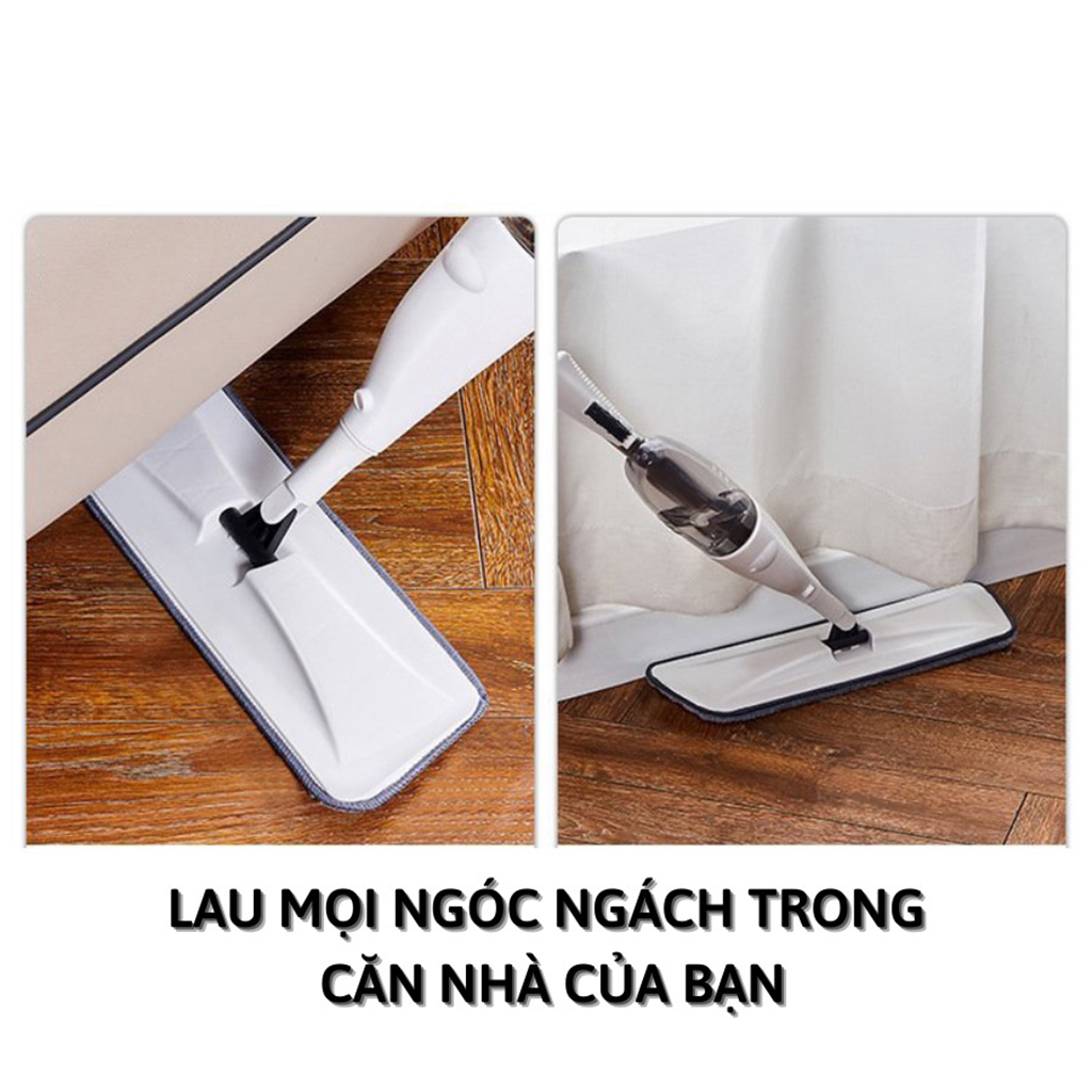 Cây lau nhà phun sương AURORA thông minh , Bộ chổi lau nhà đa năng có bình xịt nước lau mọi ngóc ngách