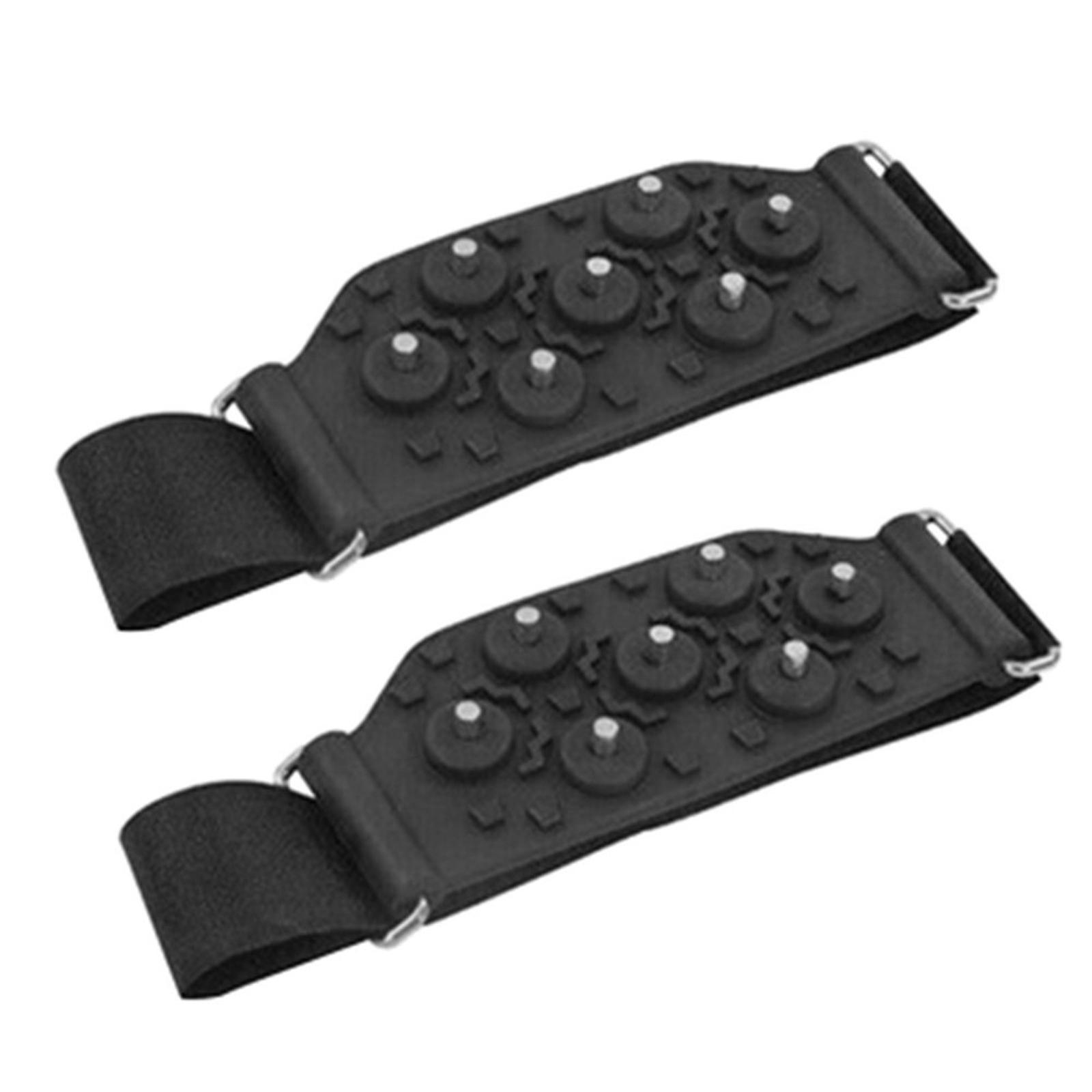 4 Pair Portable Ice Cleats Traction Crampons Shoe Covers for Men, Women