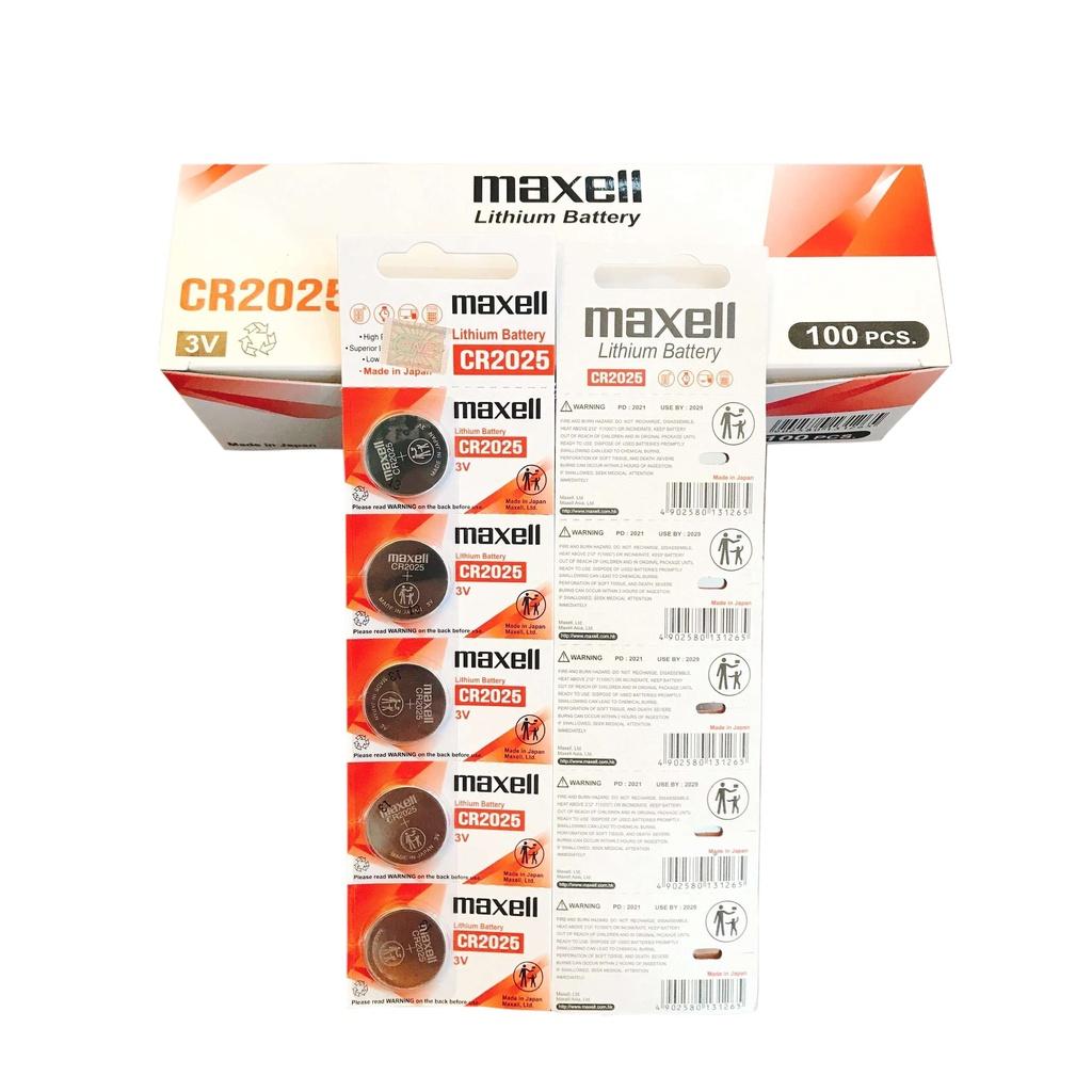 Vỉ Pin Maxell CR2032 / CR2025 / CR2016 / CR1632 / CR1620 / CR1616 / CR1220 Maxell Lithium 3V- Made In Japan (Giá 1 viên)