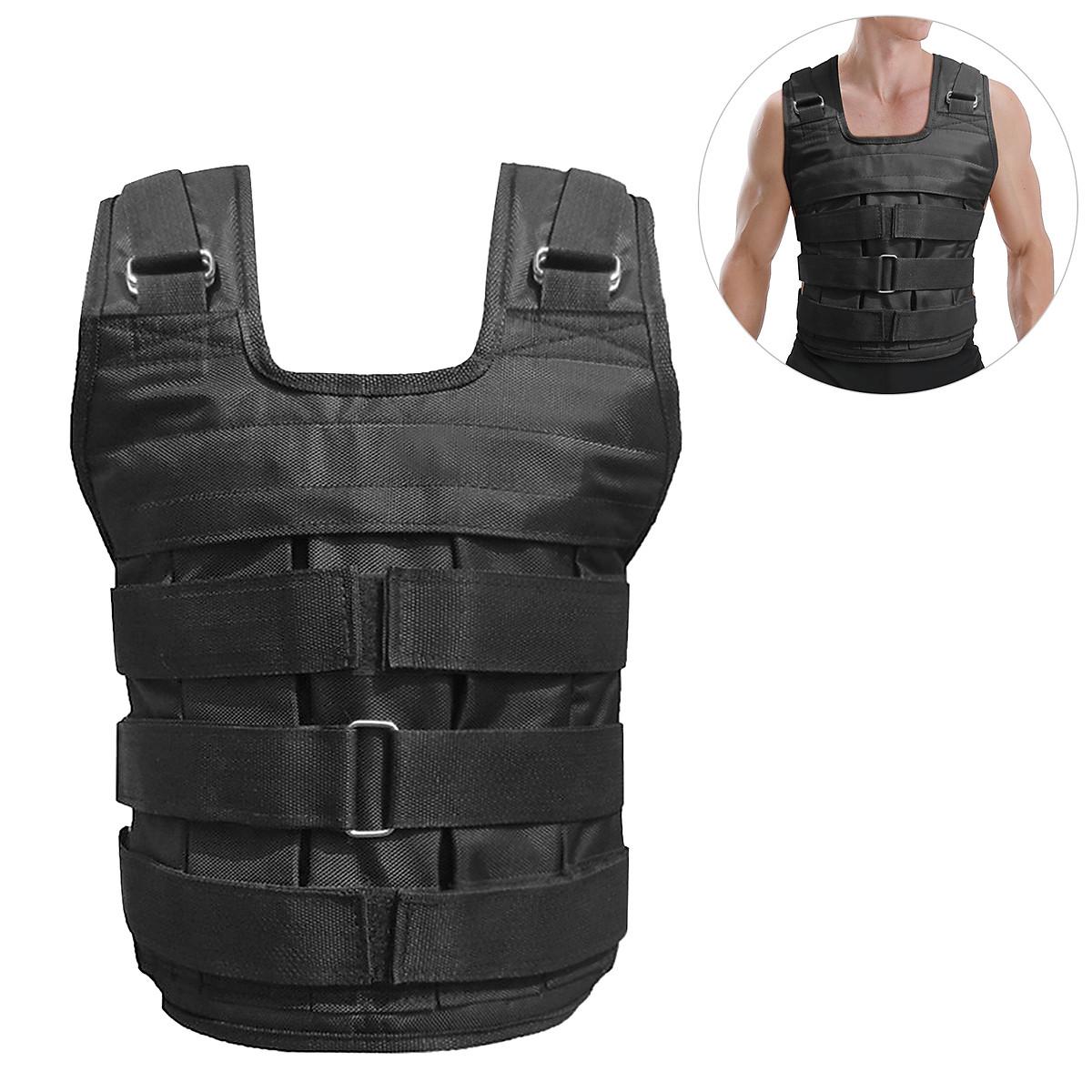 Áo tạ thể lực Oxford từ 25kg đến 30kg có thể điều chỉnh chuyên dụng tập luyện khi đánh quyền anh )