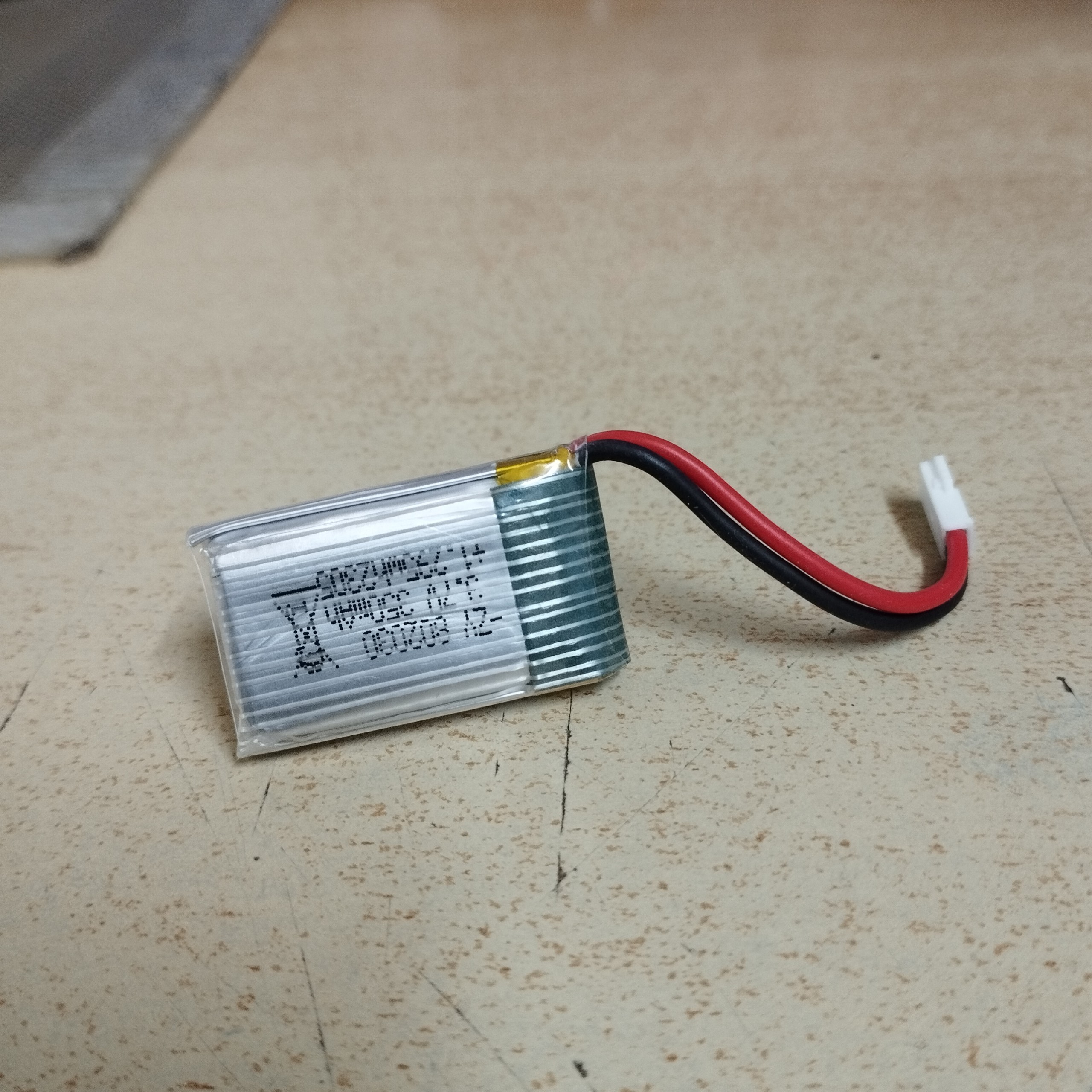 Pin sạc 3.7V 350mAh chân cắm trắng dẹt P2.54 cho zy530