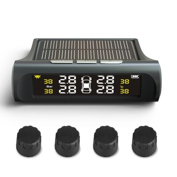 Cảm Biến Áp Suất Lốp , van ngoài,màn LCD, Pin mặt trời, cảnh báo bằng âm thanh.
