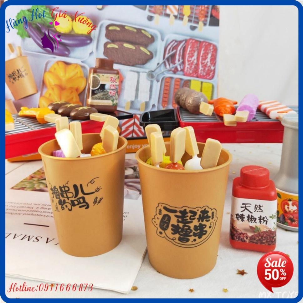 BỘ ĐỒ CHƠI NẤU ĂN TIỆC NƯỚNG BBQ 55 CHI TIẾT 2021