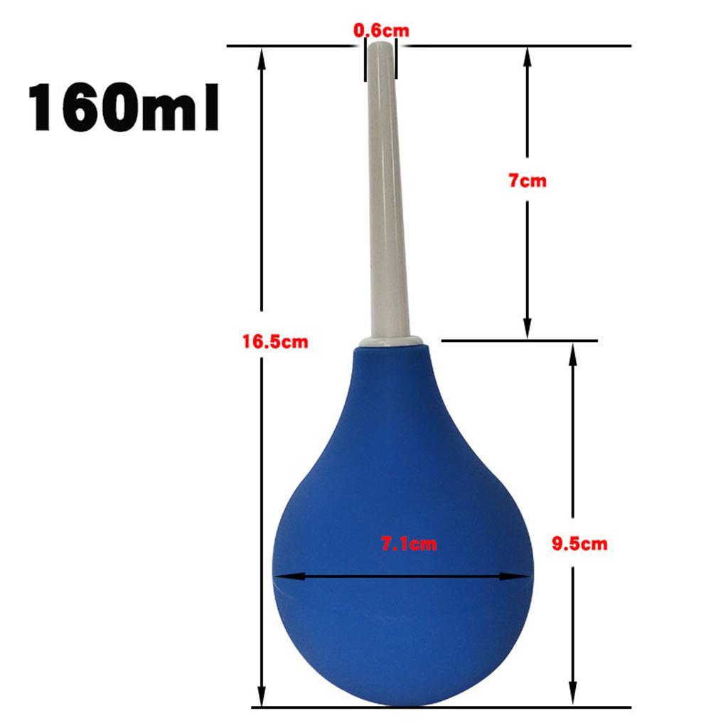2 Pieces Silicone Bulb Enema Kit Anal Cleaning Tool Hygienic Clyster Pump