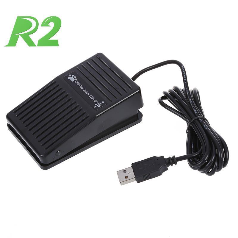 Công Tắc Bàn Đạp Chân USB Điều Khiển Bằng Chân Hỗ Trợ Chơi Game Trên Máy Tính PC Mới USB