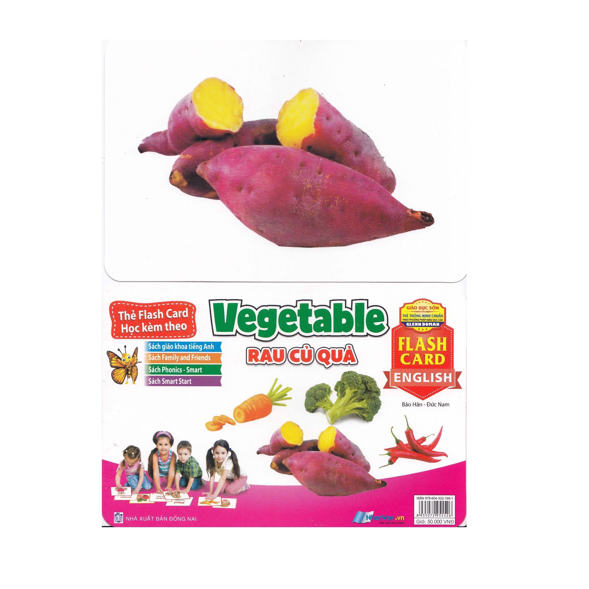 Thẻ Flash Card Tiếng Anh Học Kèm Theo - Vegetable - Rau Củ Quả