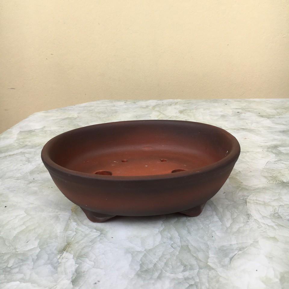 Chậu bonsai Chữ nhật mini đất nung gốm Bát tràng 1 size BM-80