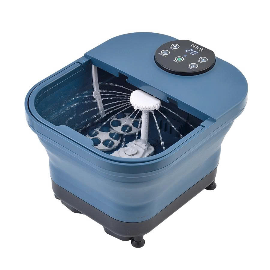 Bồn ngâm chân gấp gọn có 6 con lăn OKACHI JP-100