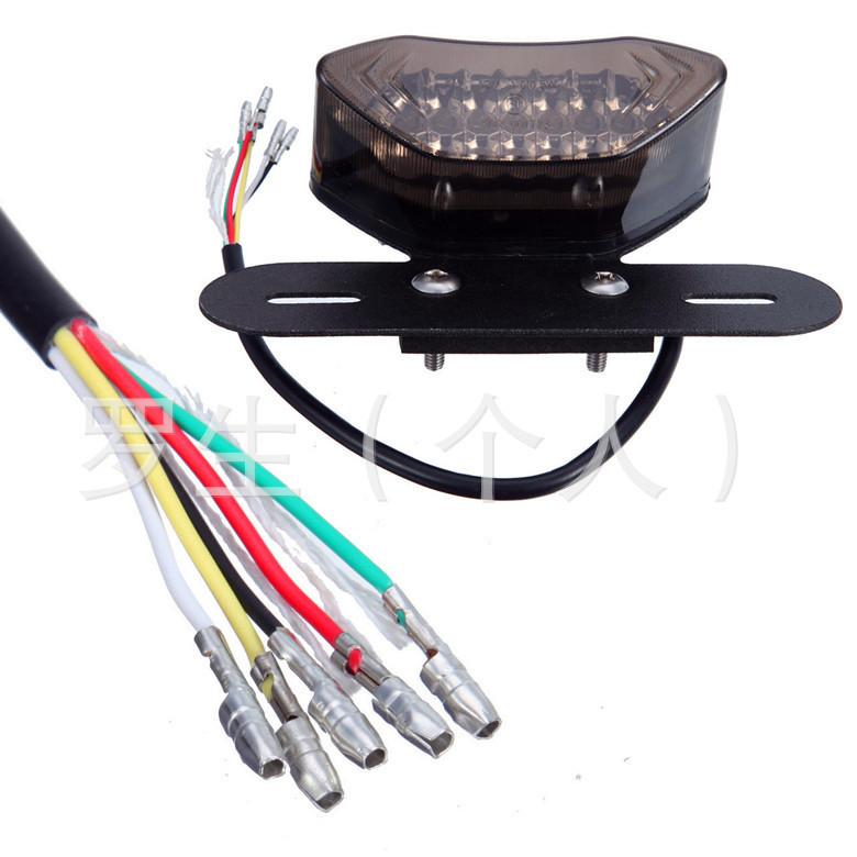 Phong Cách Mới Nhất Xe Máy Phụ Kiện Hành Trình Xe Hoàng Tử Sửa Đổi Retro Đèn Hậu LED Đèn Phanh Đèn Lái Đèn LED Báo Rẽ Lắp Ráp