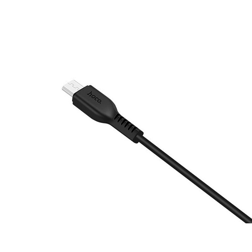 Cáp sạc 2A Micro Hoco đầu USB được hoàn thiện kỹ lưỡng mang đến độ bền và độ ổn định khi sạc và truyền dữ liệu dài 1m - Hàng chính hãng