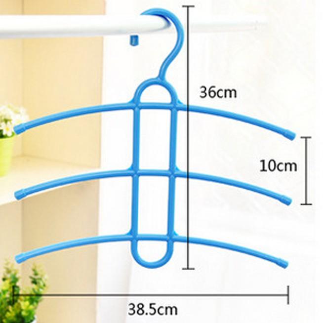 Móc treo quần áo 3 tầng bằng nhựa