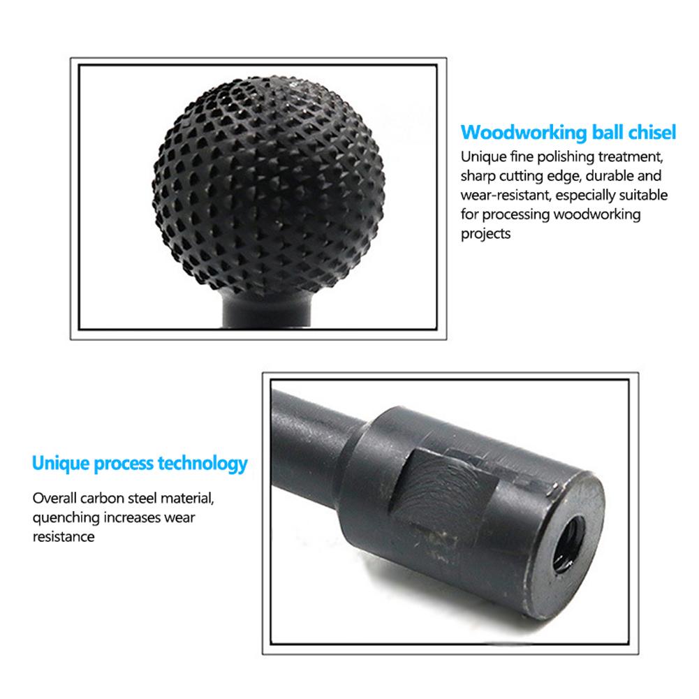 Woodworking Ball Chisel Carving Grooving Grinder Heads File Grinder Heads Wood Carving Polishing Multipurpose Grinding