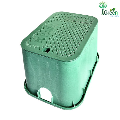 Hộp bảo vệ van điện từ KRain - Mỹ 12 inch VB121 tưới cây tự động sân vườn cao cấp 100% chất liệu nhựa HPDE nguyên sinh