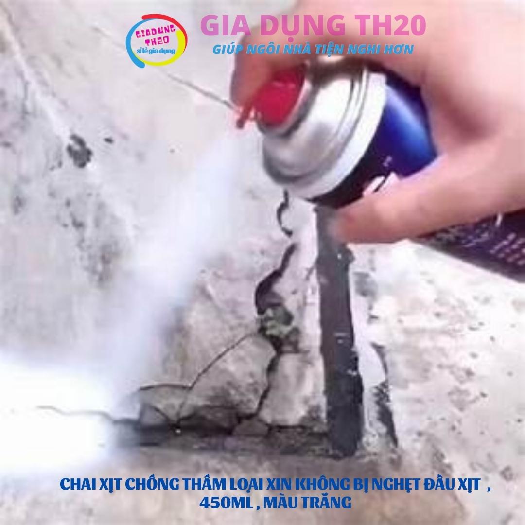 Chai Xịt Chống Thấm Gia Dụng TH20 , Chống Thấm Trên Mọi Chất Liệu , Dung Tích 450ml , Màu Trắng