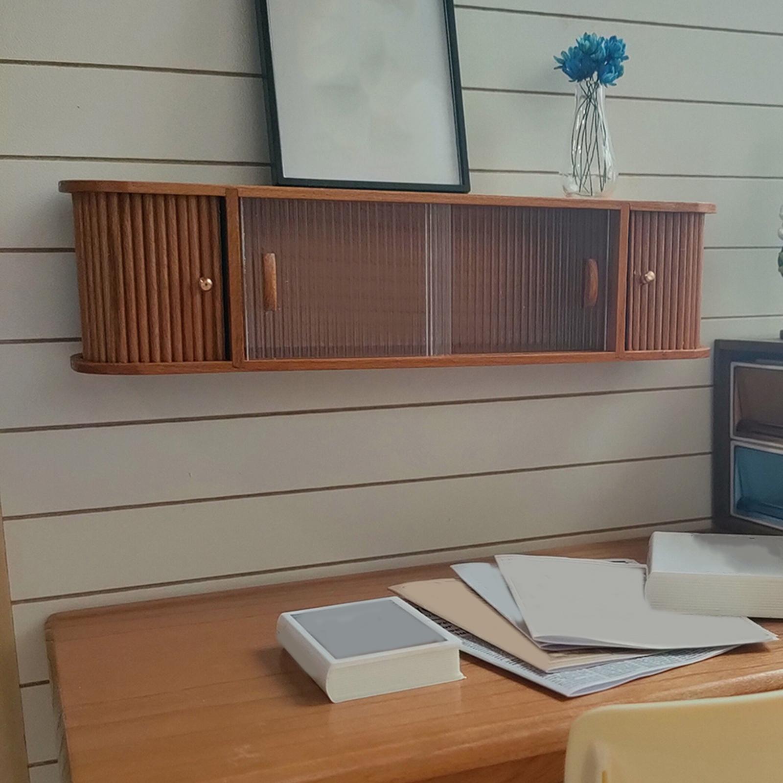 Dollhouse Wall Cabinet Model Dollhouse Furniture Miniature for Kitchen