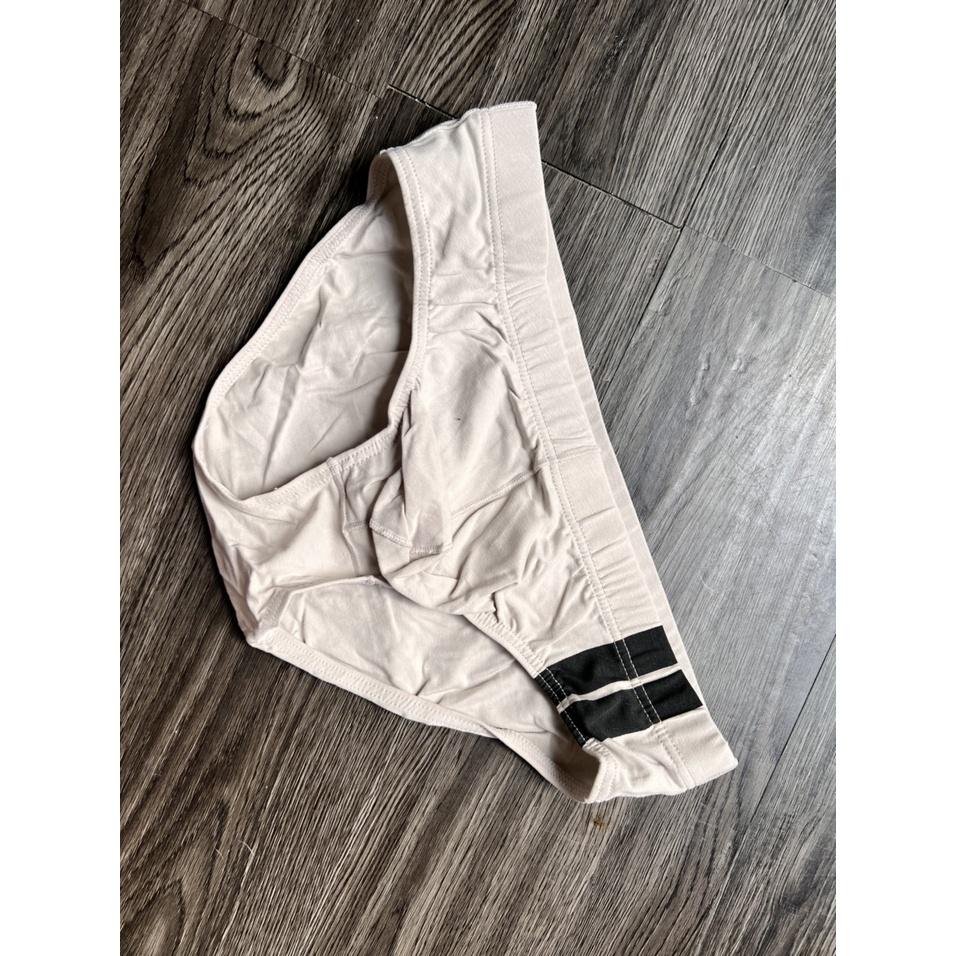 QUẦN LÓT NAM TAM GIÁC TRƠN THUN COTTON LƯNG SỌC (HÌNH THẬT)