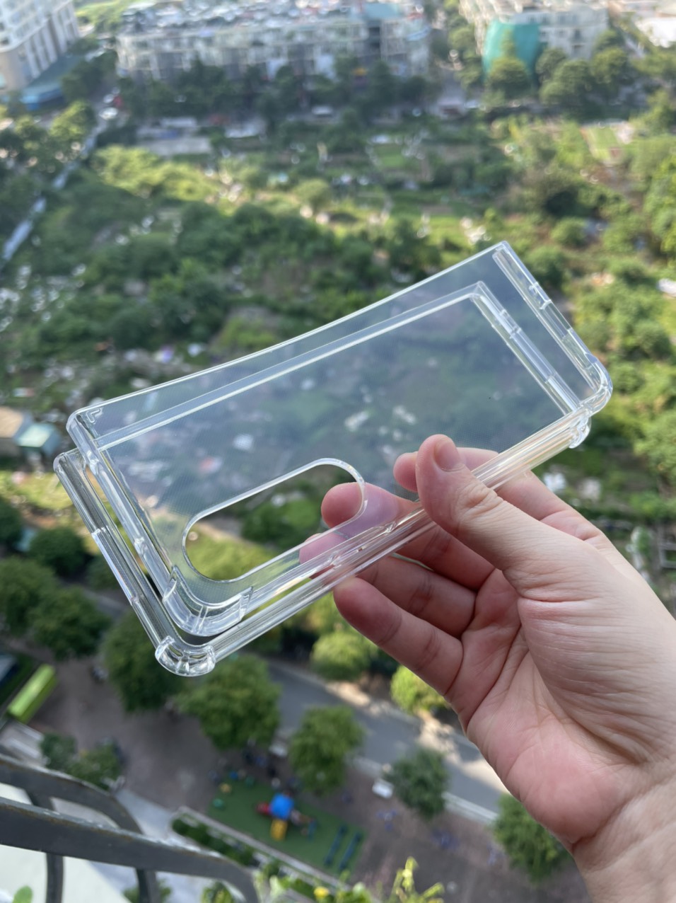 Ốp lưng dẻo cho Samsung Galaxy Z Fold 5 chống sốc 4 góc trong suốt , bảo vệ Camera