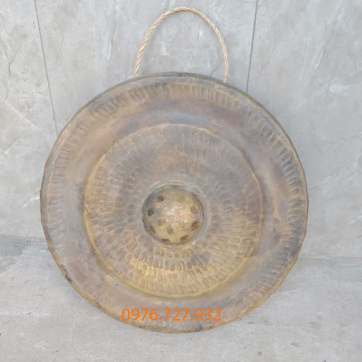Chiêng đồng đường kính 39cm, chiêng bằng đồng
