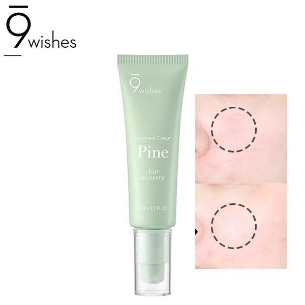 Kem Dưỡng Ẩm, Thu Nhỏ Lỗ Chân Lông Và Phục Hồi Da 9 Wishes Pine Clear Recovery Treatment Cream 50ml