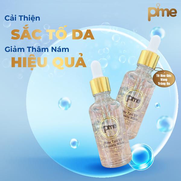 TẾ BÀO GỐC TRẮNG DA CĂNG BÓNG FEEL UP AMPOULE WHITE DẠNG LỌ 50ML