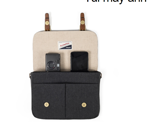 Túi máy ảnh Herringbone Canvas Satchel Medium - Hàng chính hãng