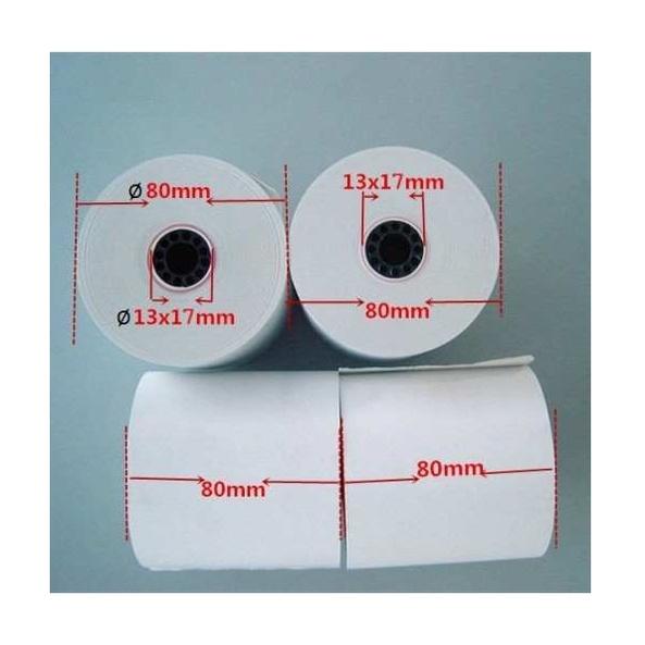 THÙNG 50 CUỘN GIẤY IN BILL K80x80 - GIẤY IN HÓA ĐƠN 80MM / GIẤY IN NHIỆT K80 (TEM XANH)